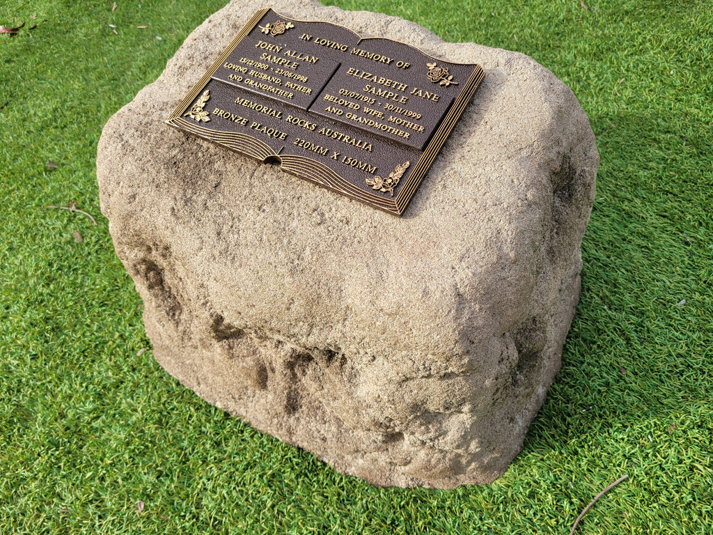 Memorial Rock Urn 1903 Large Double Natural Riversand
